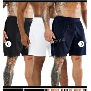 3 pack Brand new mens quick dry gym shorts